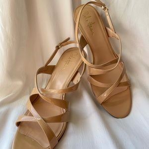Cole Haan Slingback Heels / Sandals in Beige
